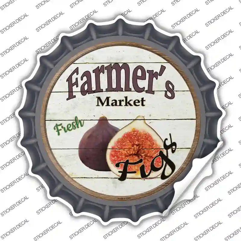 Farmers Market Figs Novelty Bottle Cap Sticker Decal