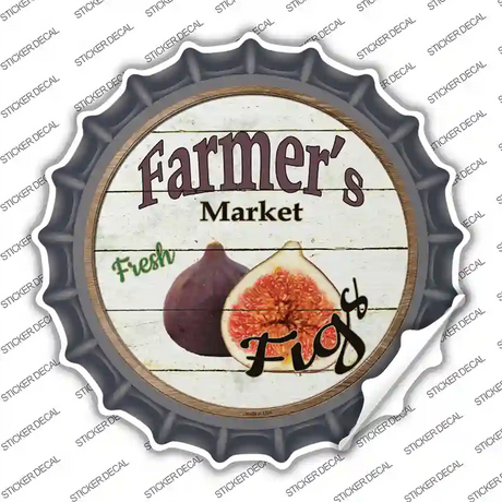 Farmers Market Figs Novelty Bottle Cap Sticker Decal