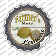 Farmers Market Lemons Novelty Bottle Cap Sticker Decal