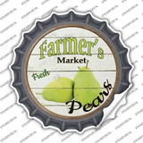 Farmers Market Pears Novelty Bottle Cap Sticker Decal
