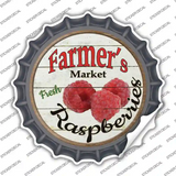 Farmers Market Raspberries Novelty Bottle Cap Sticker Decal