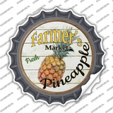 Farmers Market Pineapple Novelty Bottle Cap Sticker Decal