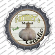Farmers Market Garlic Novelty Bottle Cap Sticker Decal