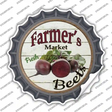 Farmers Market Beets Novelty Bottle Cap Sticker Decal