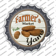 Farmers Market Yams Novelty Bottle Cap Sticker Decal