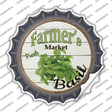 Farmers Market Basil Novelty Bottle Cap Sticker Decal
