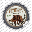 Farmers Market Cinnamon Novelty Bottle Cap Sticker Decal