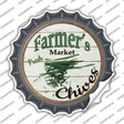 Farmers Market Chives Novelty Bottle Cap Sticker Decal