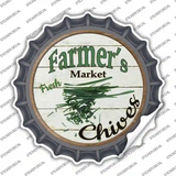 Farmers Market Chives Novelty Bottle Cap Sticker Decal