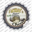 Farmers Market Cheeses Novelty Bottle Cap Sticker Decal