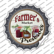 Farmers Market Preserves Novelty Bottle Cap Sticker Decal