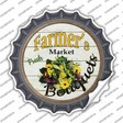 Farmers Market Bouquets Novelty Bottle Cap Sticker Decal