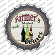 Farmers Market Wines Novelty Bottle Cap Sticker Decal