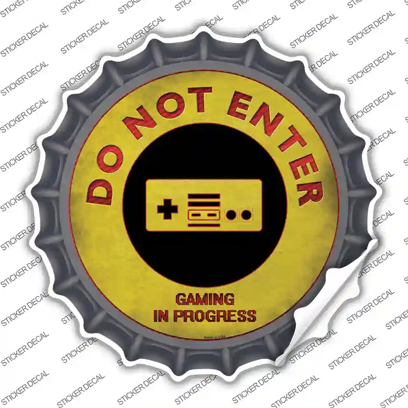 Do Not Enter NES Novelty Bottle Cap Sticker Decal
