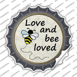 Love and Bee Loved Novelty Bottle Cap Sticker Decal