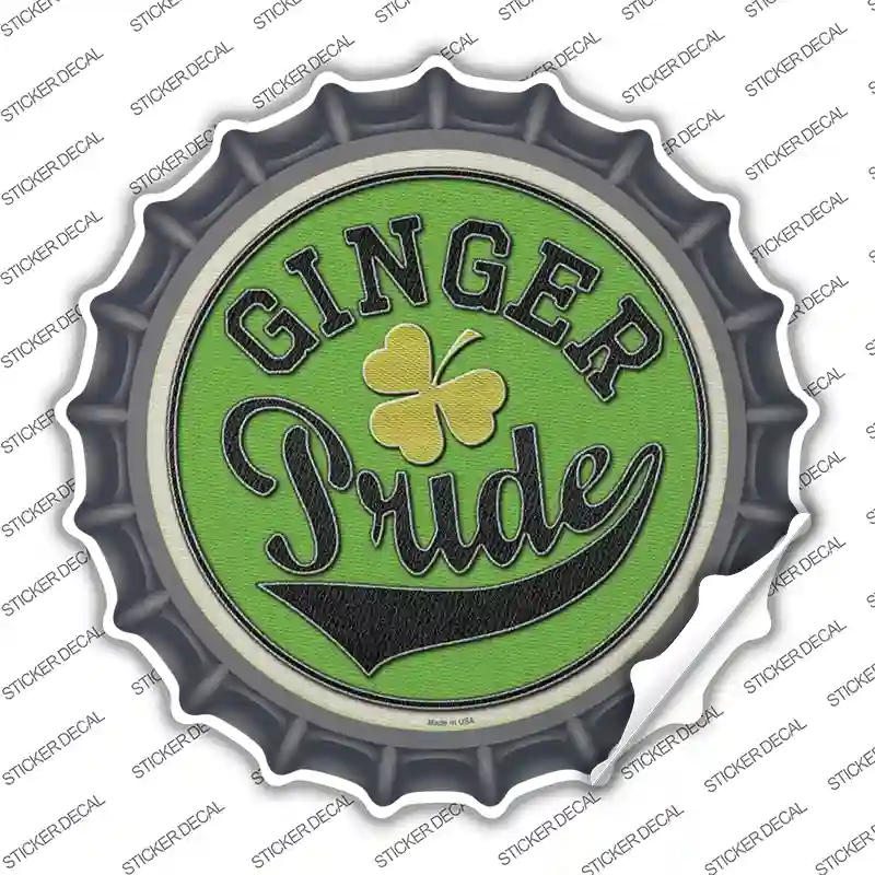 Ginger Pride Novelty Bottle Cap Sticker Decal