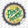 Pinch Proof Novelty Bottle Cap Sticker Decal