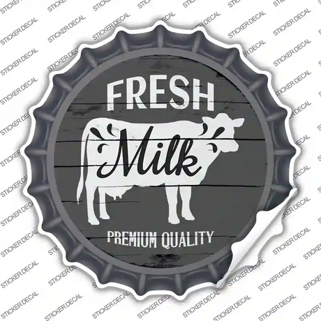 Fresh Milk Premium Quality Novelty Bottle Cap Sticker Decal