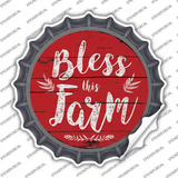 Bless This Farm Novelty Bottle Cap Sticker Decal