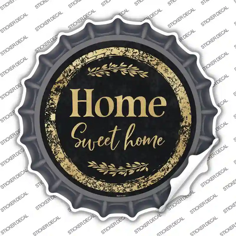 Home Sweet Home Novelty Bottle Cap Sticker Decal