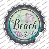 Beach Zone Novelty Bottle Cap Sticker Decal