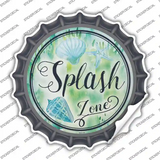 Splash Zone Novelty Bottle Cap Sticker Decal