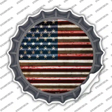 American Flag Novelty Bottle Cap Sticker Decal