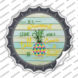 Be A Pineapple Novelty Bottle Cap Sticker Decal