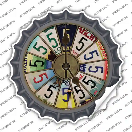 5 Oclock Novelty Bottle Cap Sticker Decal