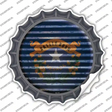 Nevada Flag Corrugated Novelty Bottle Cap Sticker Decal