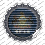 Pennsylvania Flag Corrugated Novelty Bottle Cap Sticker Decal