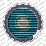 South Dakota Flag Corrugated Novelty Bottle Cap Sticker Decal