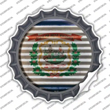 West Virginia Flag Corrugated Novelty Bottle Cap Sticker Decal