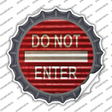 Do Not Enter Corrugated Novelty Bottle Cap Sticker Decal