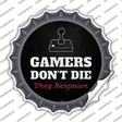 Atari Gamers Dont Die Novelty Bottle Cap Sticker Decal
