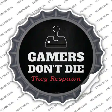 Atari Gamers Dont Die Novelty Bottle Cap Sticker Decal