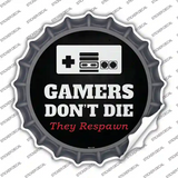 NES Gamers Dont Die Novelty Bottle Cap Sticker Decal