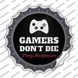 XBOX Gamers Dont Die Novelty Bottle Cap Sticker Decal