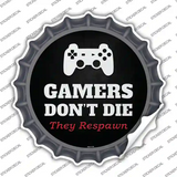 PlayStation Gamers Dont Die Novelty Bottle Cap Sticker Decal