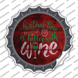 Better With Wine Novelty Bottle Cap Sticker Decal