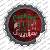 Cookies For Santa Novelty Bottle Cap Sticker Decal