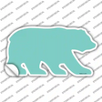 Mint Solid Novelty Bear Sticker Decal Small