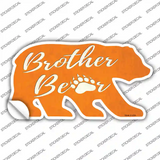 Brother Paw Orange Novelty Bear Sticker Decal Small