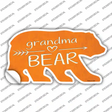 Grandma Arrow Orange Novelty Bear Sticker Decal Small