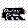 Daddy Paw Novelty Bear Sticker Decal Small
