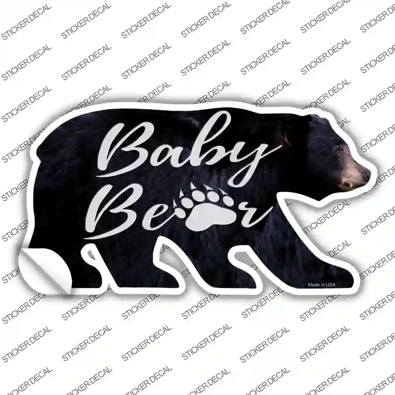 Baby Paw Novelty Bear Sticker Decal Small