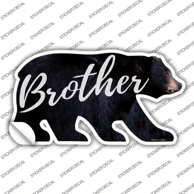 Brother Novelty Bear Sticker Decal Small