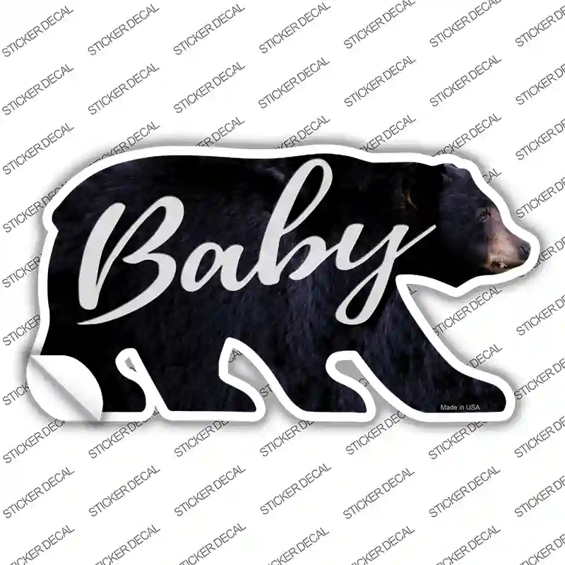 Baby Novelty Bear Sticker Decal Small