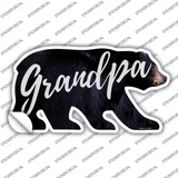 Grandpa Novelty Bear Sticker Decal Small