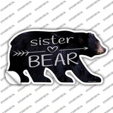 Sister Arrow Novelty Bear Sticker Decal Small